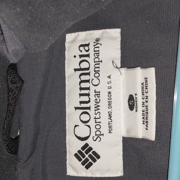 Columbia "Challenge Series" Full Zip Woman's Small Jacket W/ Hood Yellow/Gray - Picture 10 of 11